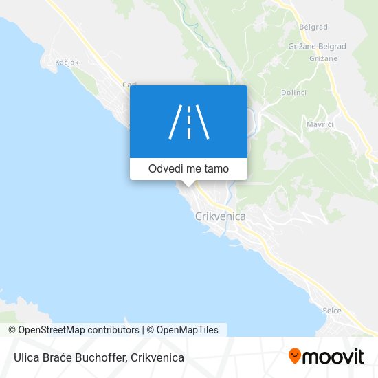 Karta Ulica Braće Buchoffer
