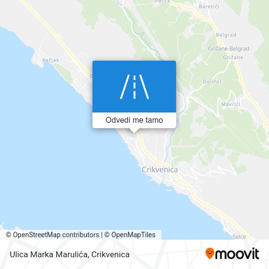 Karta Ulica Marka Marulića
