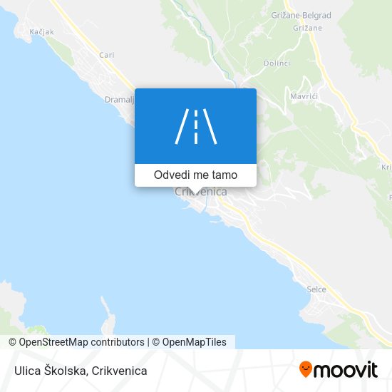Karta Ulica Školska