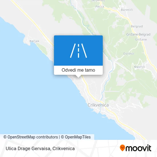 Karta Ulica Drage Gervaisa