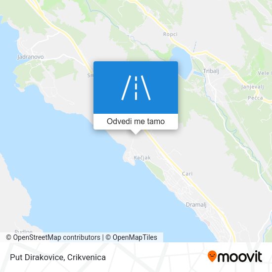Karta Put Dirakovice