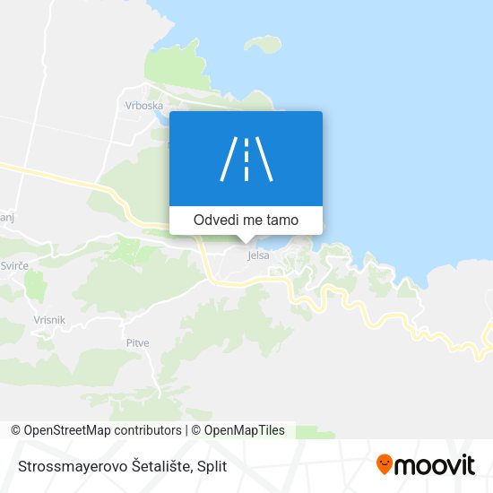 Karta Strossmayerovo Šetalište