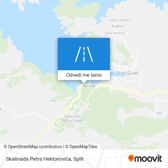 Karta Skalinada Petra Hektorovića