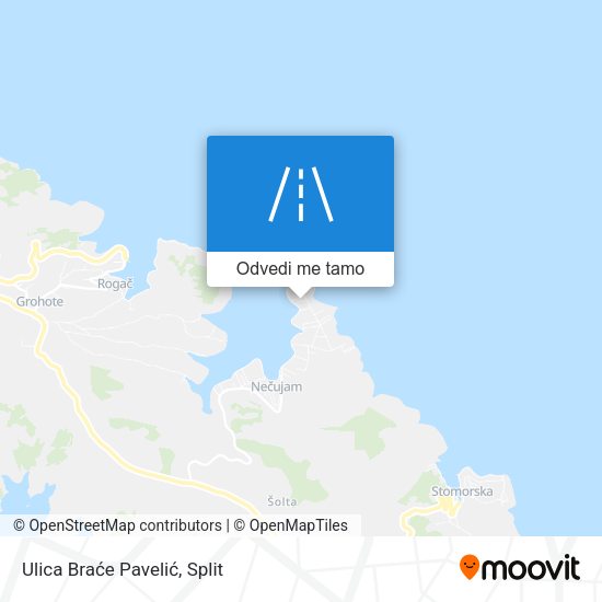 Karta Ulica Braće Pavelić