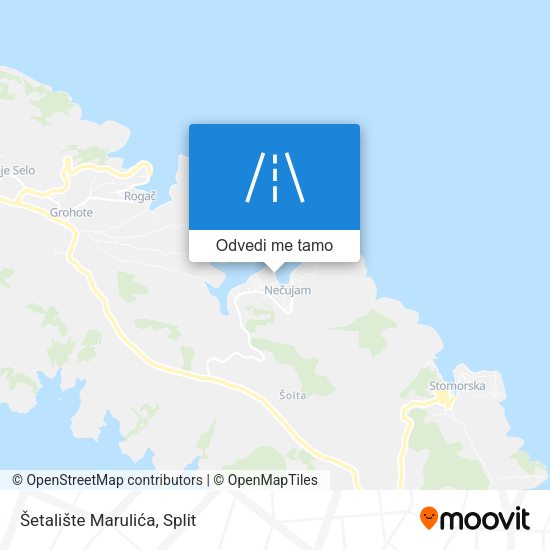 Karta Šetalište Marulića