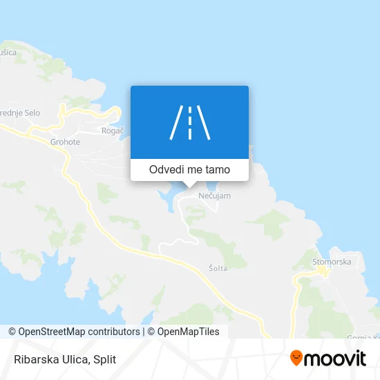 Karta Ribarska Ulica