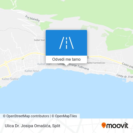 Karta Ulica Dr. Josipa Omašića