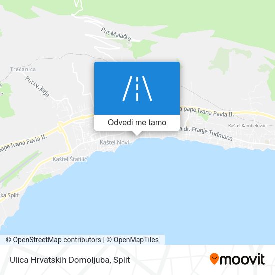 Karta Ulica Hrvatskih Domoljuba