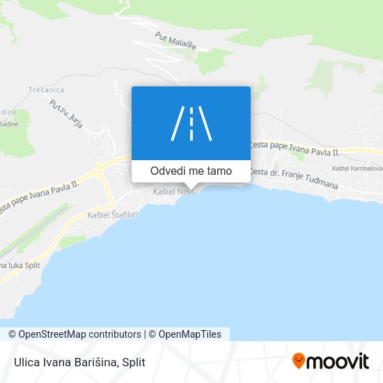 Karta Ulica Ivana Barišina
