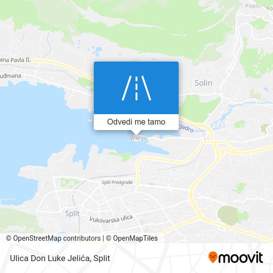 Karta Ulica Don Luke Jelića