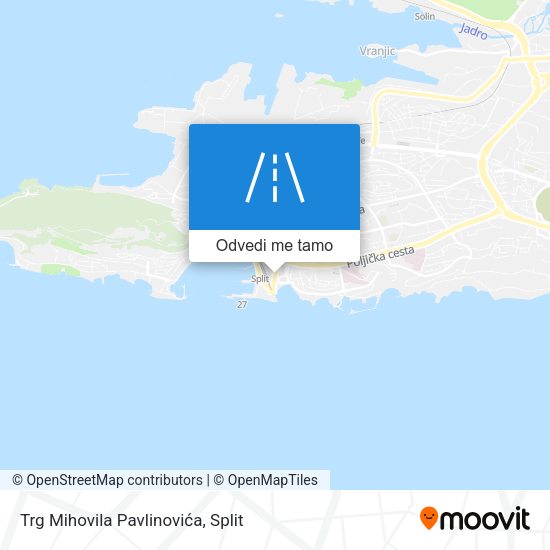 Karta Trg Mihovila Pavlinovića