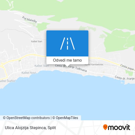 Karta Ulica Alojzija Stepinca