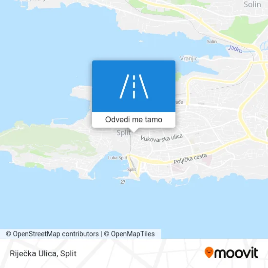 Karta Riječka Ulica