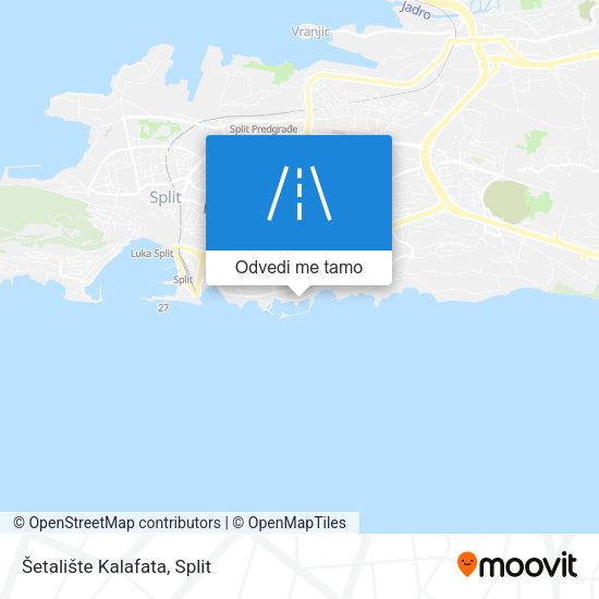 Karta Šetalište Kalafata