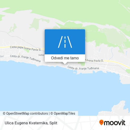 Karta Ulica Eugena Kvaternika