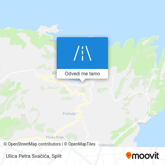 Karta Ulica Petra Svačića