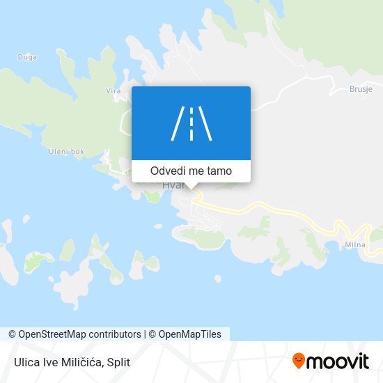 Karta Ulica Ive Miličića