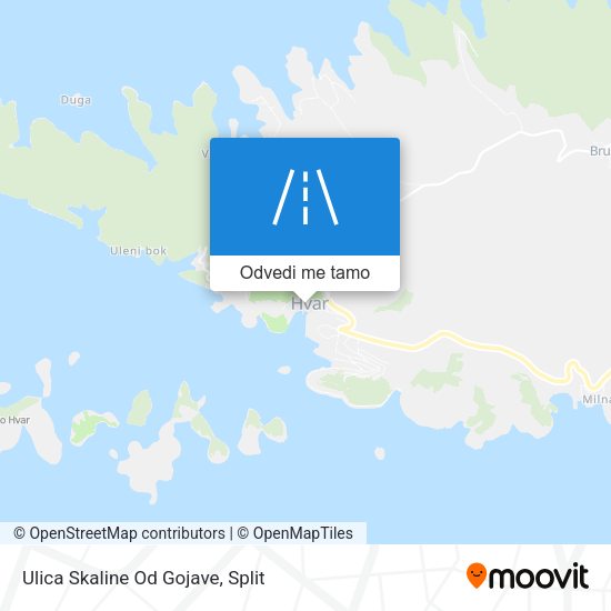 Karta Ulica Skaline Od Gojave