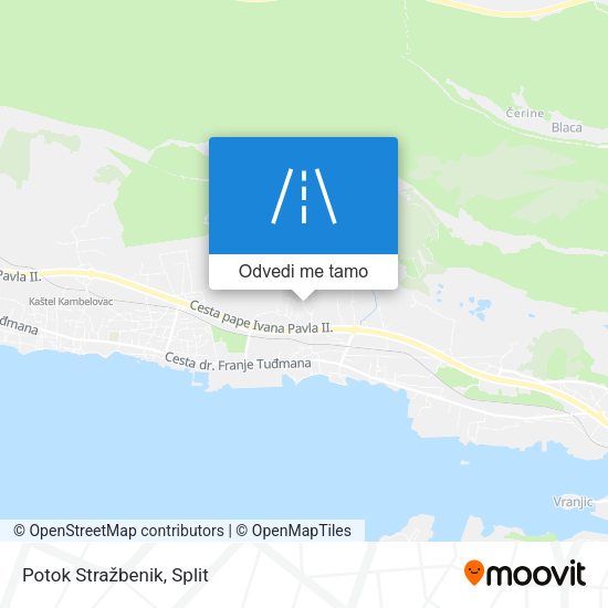 Karta Potok Stražbenik