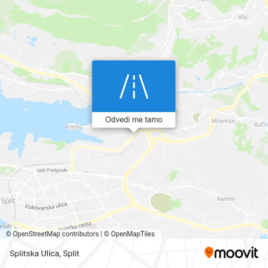 Karta Splitska Ulica