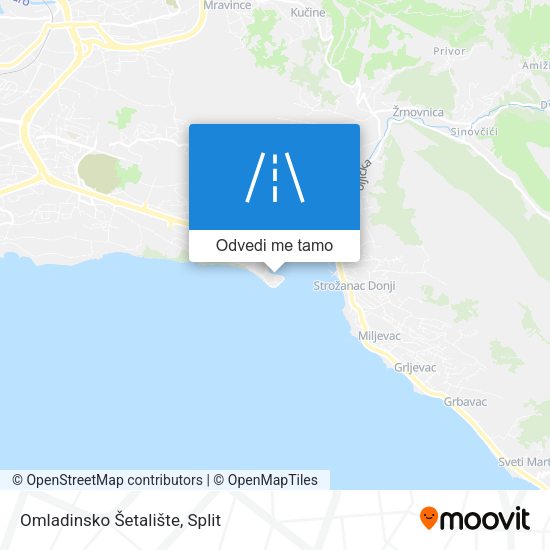 Karta Omladinsko Šetalište