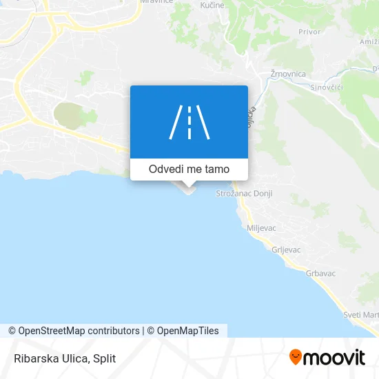 Karta Ribarska Ulica