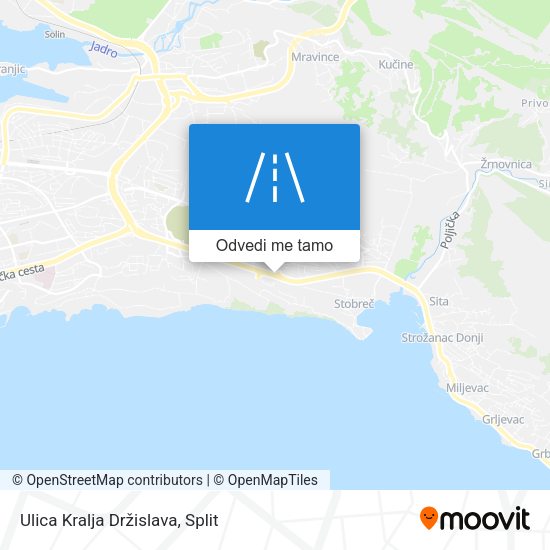 Karta Ulica Kralja Držislava
