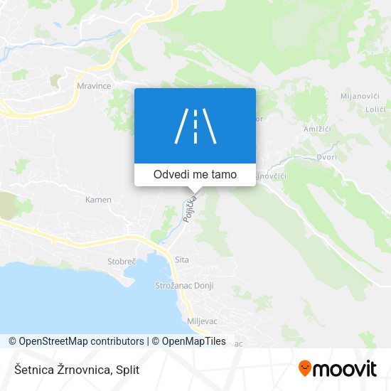 Karta Šetnica Žrnovnica