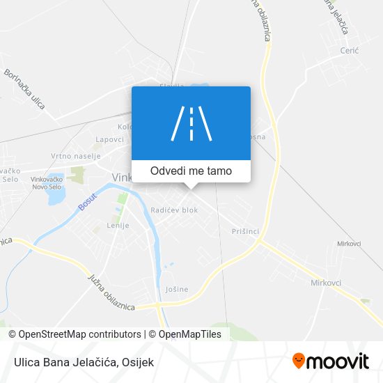 Karta Ulica Bana Jelačića