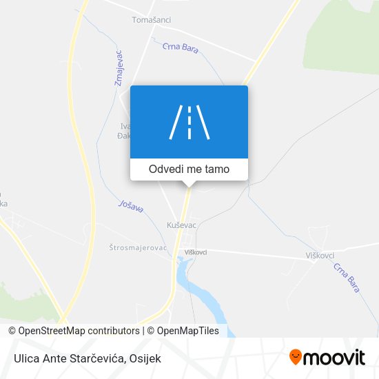 Karta Ulica Ante Starčevića