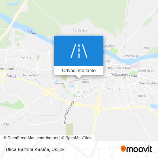 Karta Ulica Bartola Kašića