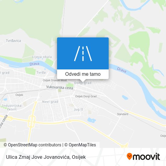 Karta Ulica Zmaj Jove Jovanovića