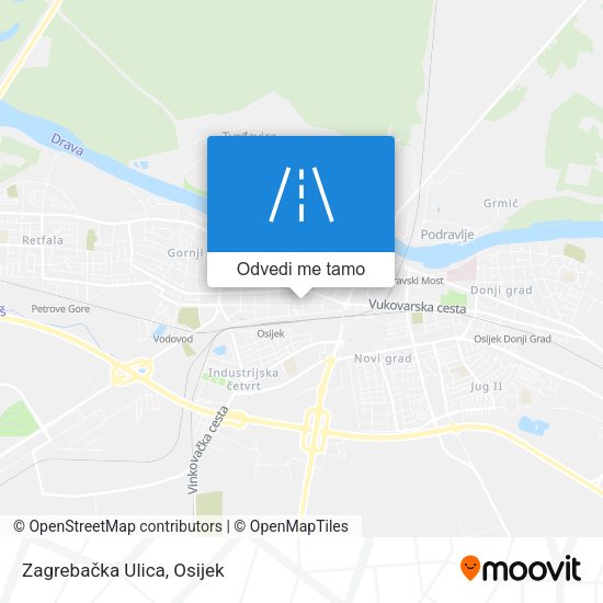 Karta Zagrebačka Ulica