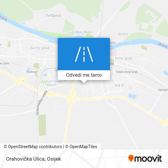 Karta Orahovička Ulica