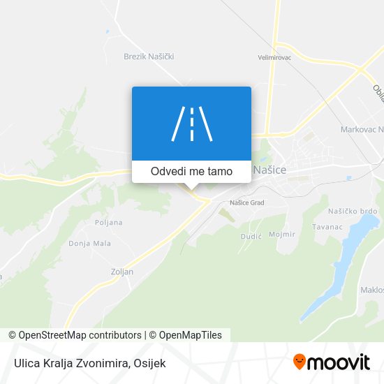 Karta Ulica Kralja Zvonimira