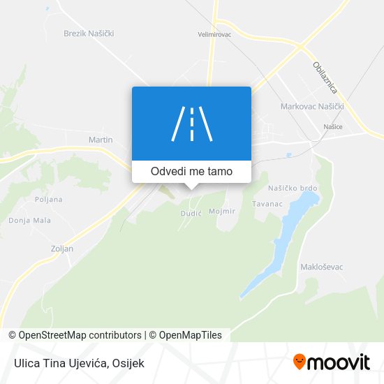 Karta Ulica Tina Ujevića