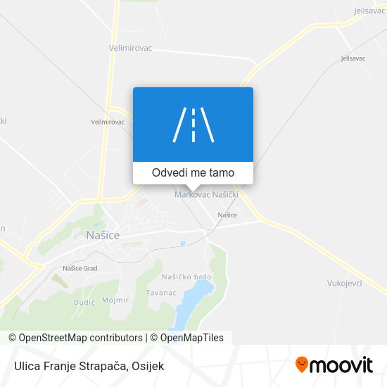Karta Ulica Franje Strapača