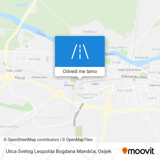 Karta Ulica Svetog Leopolda Bogdana Mandića