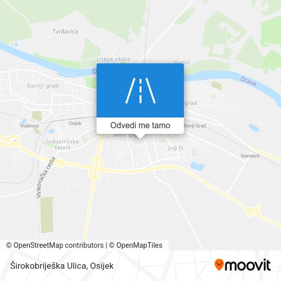 Karta Širokobriješka Ulica