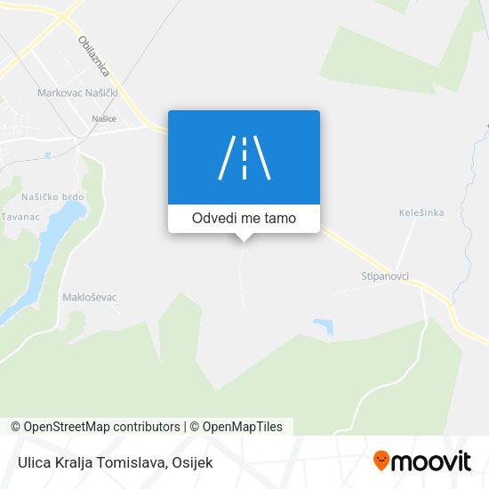 Karta Ulica Kralja Tomislava
