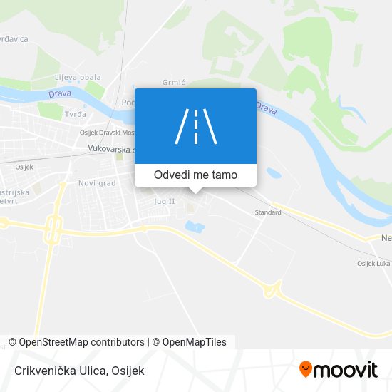 Karta Crikvenička Ulica