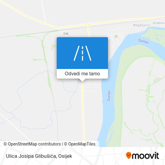 Karta Ulica Josipa Glibušića