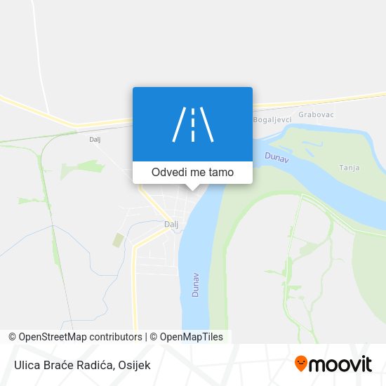Karta Ulica Braće Radića