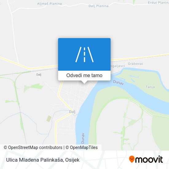 Karta Ulica Mladena Palinkaša