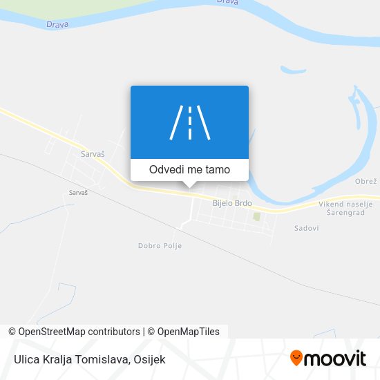 Karta Ulica Kralja Tomislava