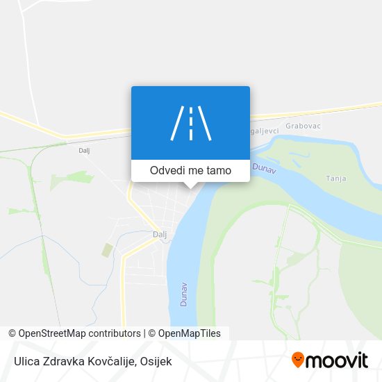 Karta Ulica Zdravka Kovčalije