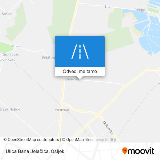 Karta Ulica Bana Jelačića