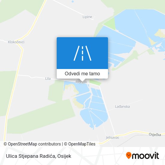 Karta Ulica Stjepana Radića