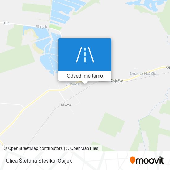 Karta Ulica Štefana Števika