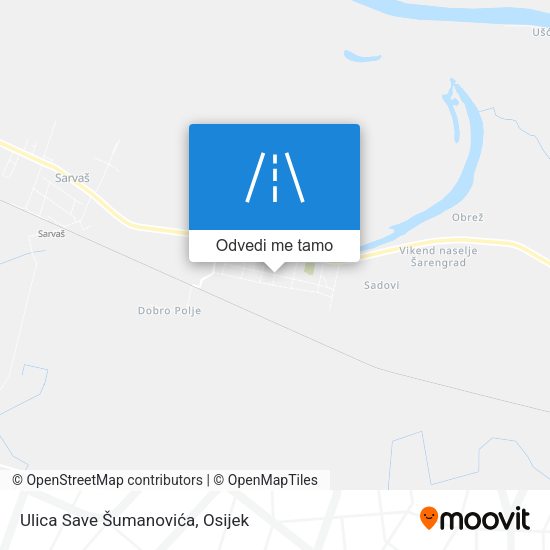 Karta Ulica Save Šumanovića